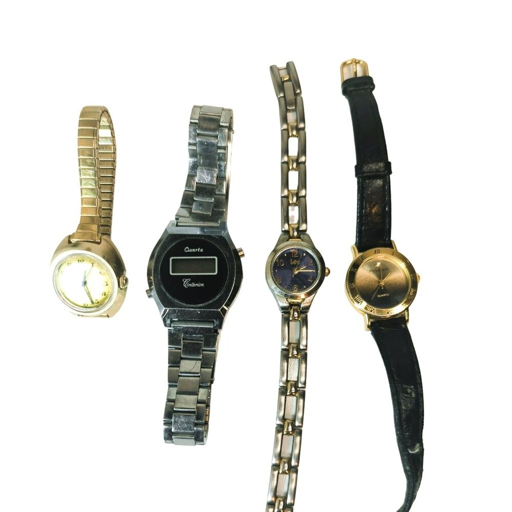 Vintage Quartz Watches Bundle - Ladies & Men's Assorted Brands & Styles